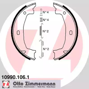 Колодки ручника ZIMMERMANN 10990.106.1