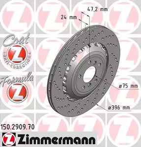 тормозные диски ZIMMERMANN 150.2909.70