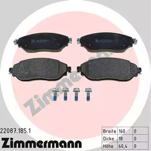 Тормозные колодки ZIMMERMANN 22087.185.1