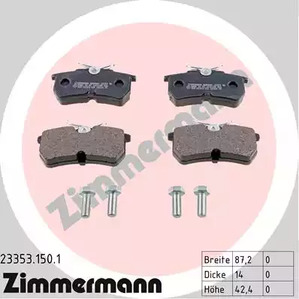 23353.150.1 ZIMMERMANN Тормозные колодки