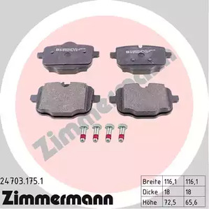 24703.175.1 ZIMMERMANN Тормозные колодки