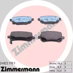 24822.170.1 ZIMMERMANN Тормозные колодки