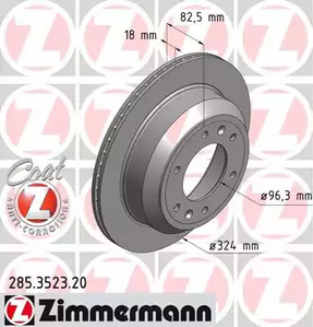 тормозные диски ZIMMERMANN 285.3523.20