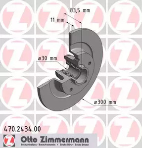 470.2434.00 ZIMMERMANN тормозные диски