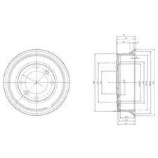 BF2 DELPHI Барабан тормозной