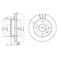 BG2367 DELPHI Диск тормозной