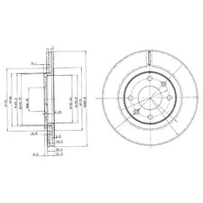 BG2387C DELPHI ТОРМОЗНОЙ ДИСК