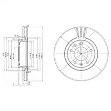 BG2688 DELPHI Диск тормозной