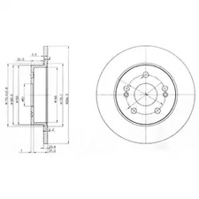 BG2698 DELPHI Диск тормозной