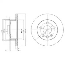 BG2716 DELPHI Диск тормозной