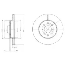 тормозные диски DELPHI BG2759