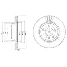 BG2908 DELPHI Диск тормозной