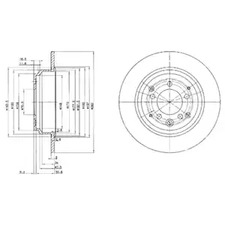 BG3060 DELPHI Диск тормозной