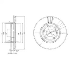 тормозные диски DELPHI BG3240C