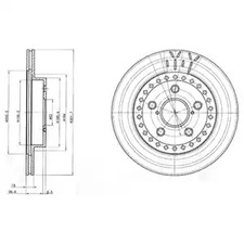 BG3536 DELPHI Диск тормозной