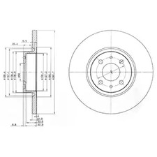 BG3600 DELPHI Диск тормозной