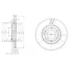 BG3695 DELPHI Диск тормозной