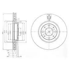 BG3699 DELPHI Диск тормозной