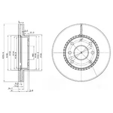 BG3790 DELPHI Диск тормозной