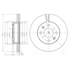 BG4009 DELPHI Диск тормозной