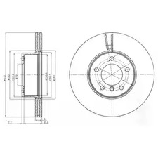 тормозные диски DELPHI BG4172C