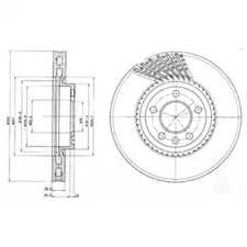 BG9892 DELPHI Диск тормозной