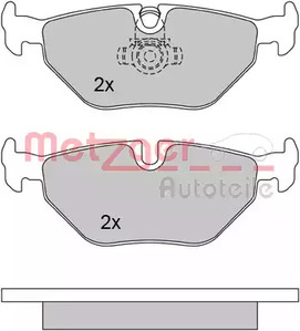 1170014 METZGER Колодки тормозные дисковые