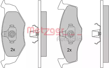 1170023 METZGER Колодки тормозные дисковые