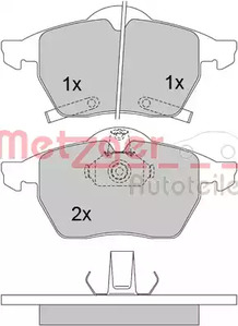 1170098 METZGER Колодки тормозные дисковые