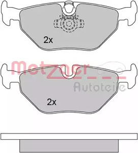 1170120 METZGER Колодки тормозные дисковые