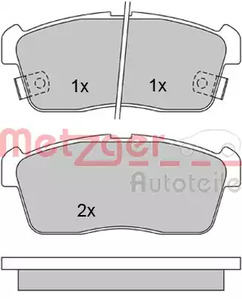 1170197 METZGER Колодки тормозные дисковые
