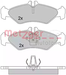 1170237 METZGER Колодки тормозные дисковые