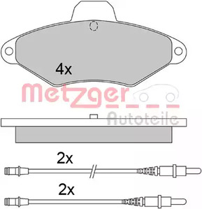 1170319 METZGER Колодки тормозные дисковые