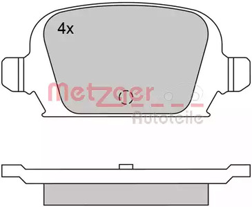 1170324 METZGER Колодки тормозные дисковые