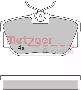 1170332 METZGER Колодки тормозные дисковые