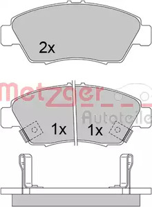 1170388 METZGER Колодки тормозные дисковые