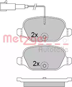 1170500 METZGER Колодки тормозные дисковые