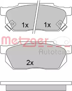 1170527 METZGER Колодки тормозные дисковые