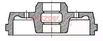 BT 728 METZGER Тормозной барабан
