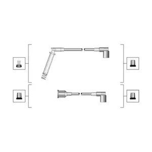 941319170045 MAGNETI MARELLI Комплект проводов зажигания